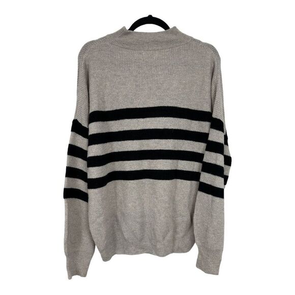 27 miles Malibu Greta striped cashmere sweater size M - Picture 2 of 7